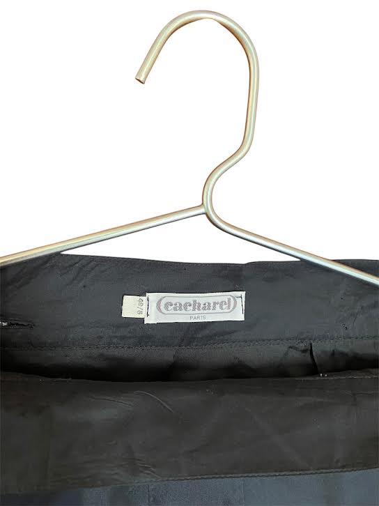 Cacharel Paris Vintage Mini Skirt – Flared Silhouette, Tulle Lining, Back Zipper