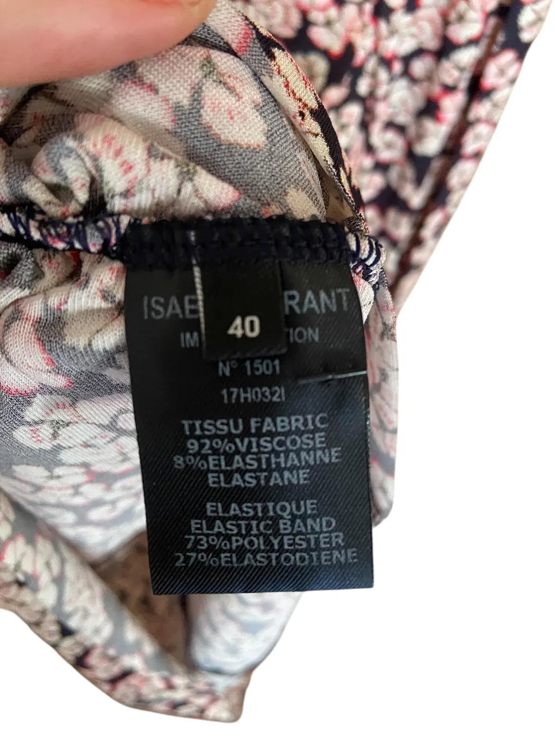 Isabel Marant vintage Mini Dress – Floral Print, V-Neck, Fitted Silhouette