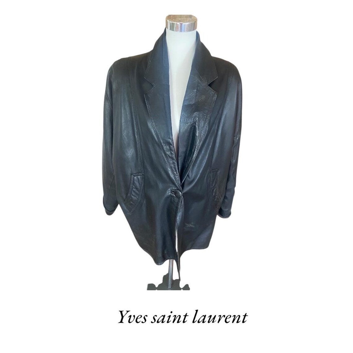 Vintage Leather Jacket Yves Saint Laurent