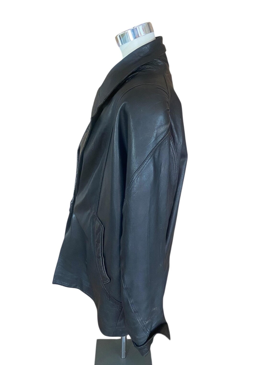 Vintage Leather Jacket Yves Saint Laurent