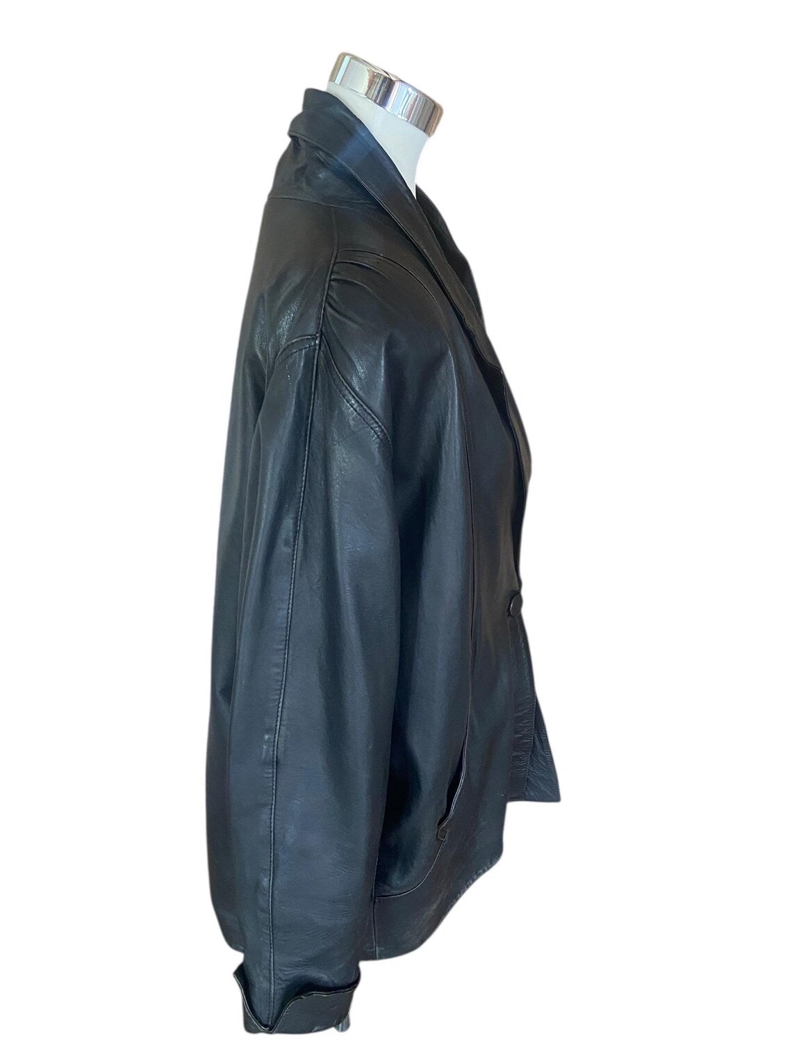 Vintage Leather Jacket Yves Saint Laurent