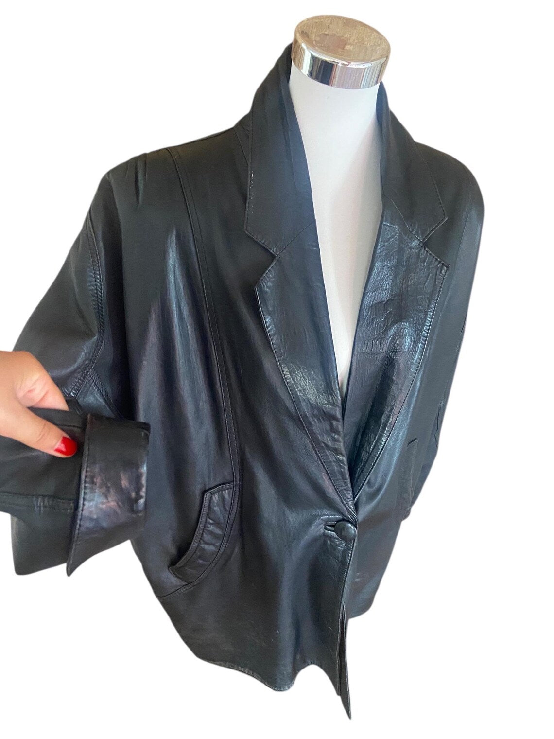 Vintage Leather Jacket Yves Saint Laurent