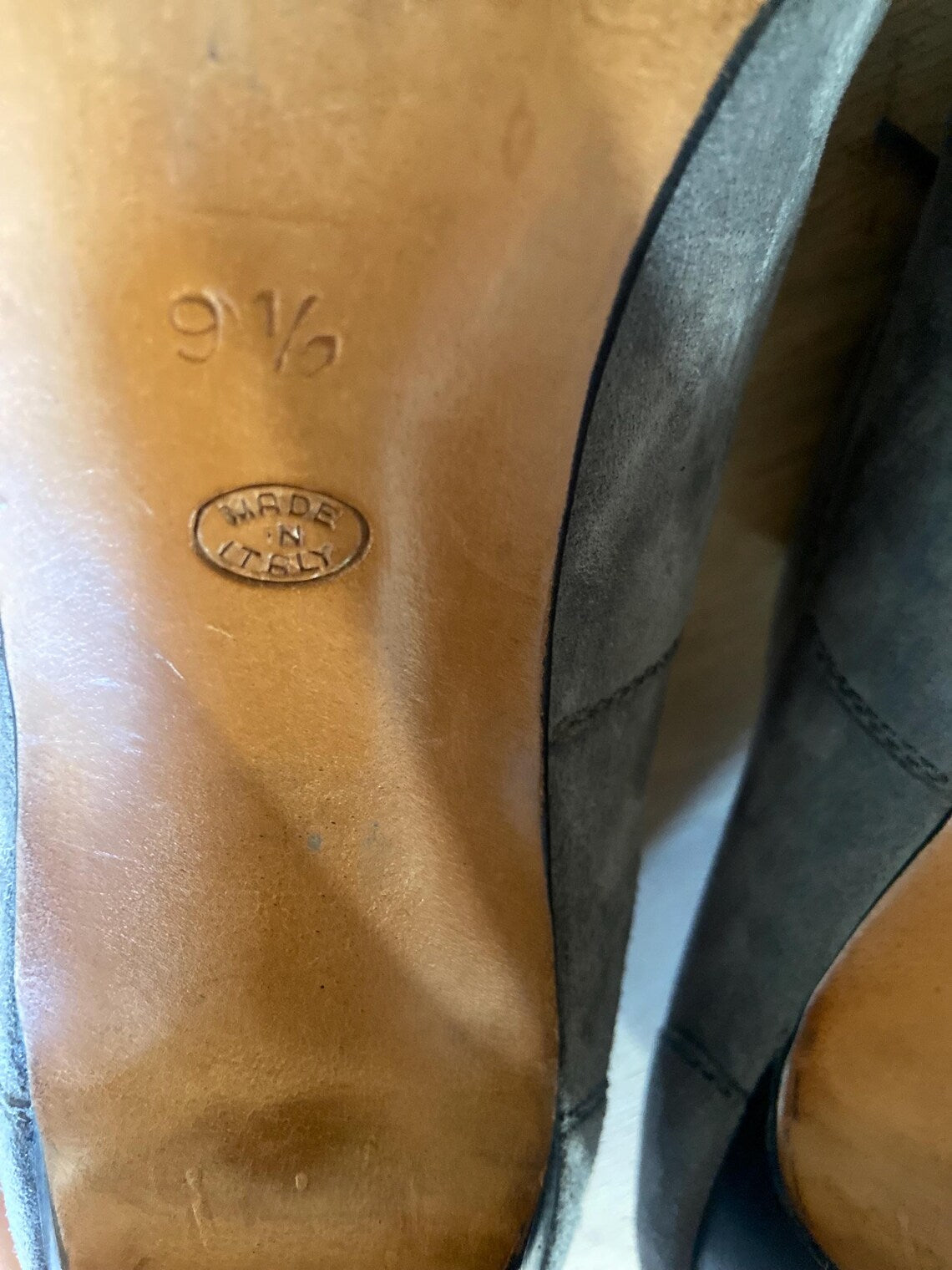 Vintage Grey Suede Shoes – Celine Derby with Laces