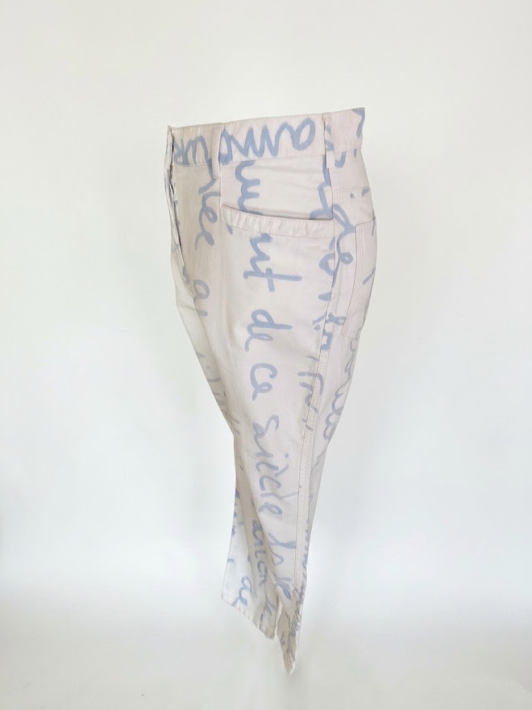 Vintage high-waisted, straight-leg trousers by the iconic French fashion house JC de Castelbajac.