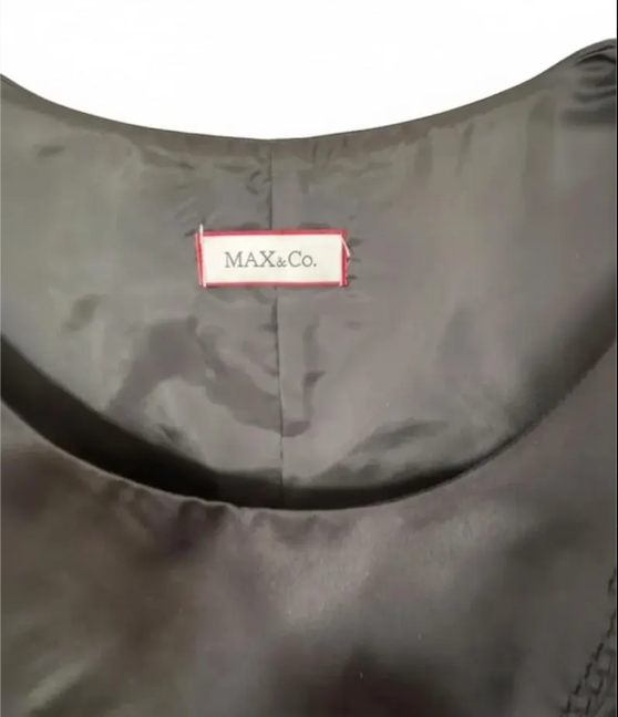 Vintage black Max Mara Mas Co dress from the 1990s