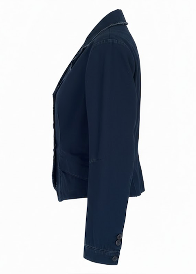Vintage denim jacket Marithé François Girbaud | Fitted denim blazer | French designer jacket size S