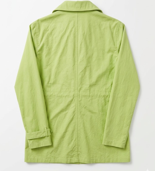 Vintage Max Mara trench coat in lime green from 2000s