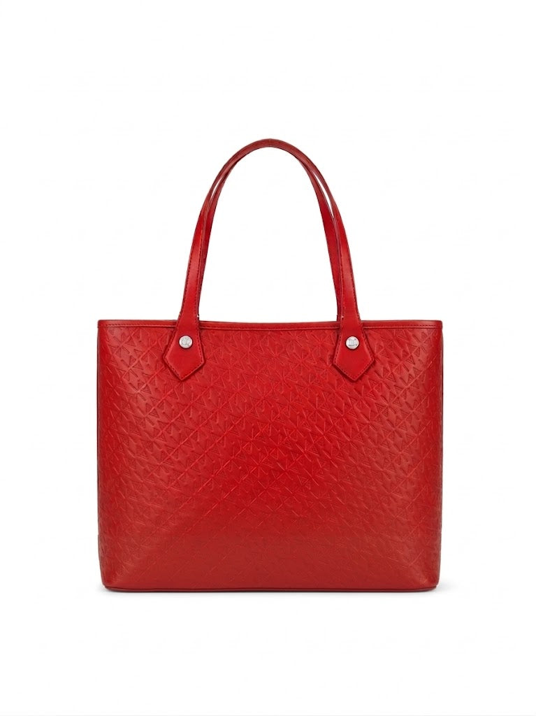 Armani Orange Shopper Bag - Italian Luxury Tote Bag - Large Designer Shoulder Bag - Iconic Logo Print Handbag - Excellent Condition