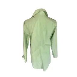 Vintage Max Mara trench coat in lime green from 2000s