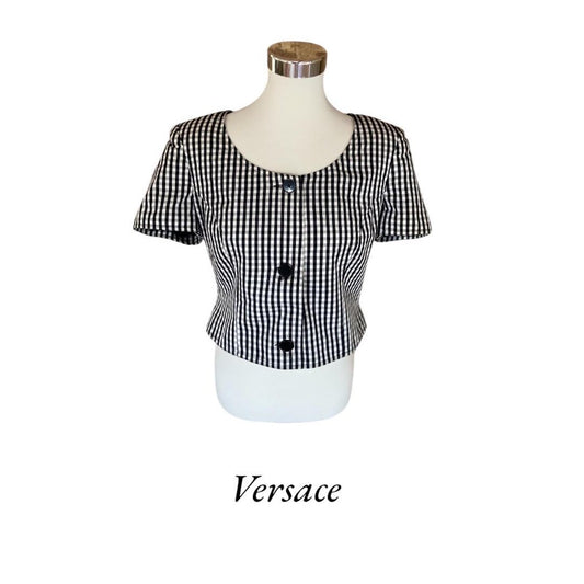 Versace vintage top 90s