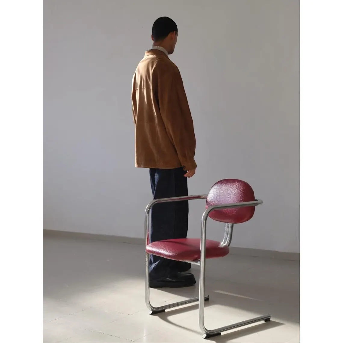 Vintage Italian leather coat