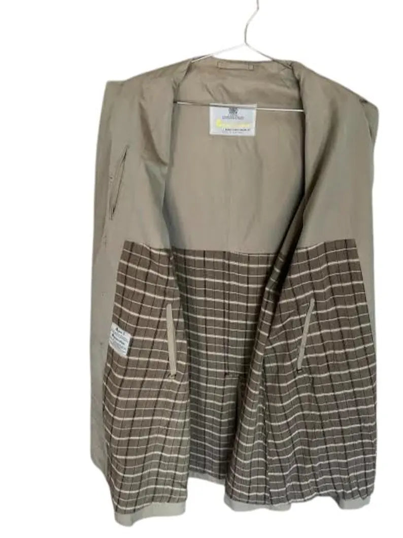 Vintage Aquascutum Beige Trench Coat | Classic British Trench | Timeless Coat Size M