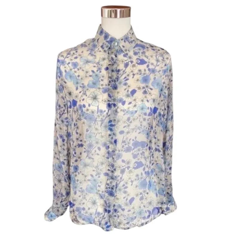 Silk Floral Blouse – MSGM