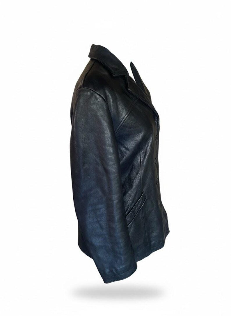 Redskins Archival Minimalist Sheepskin Leather Jacket (1990s)