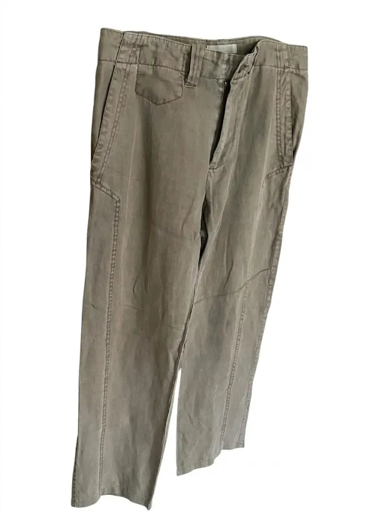 Marlboro Classics Vintage Men M Beige Safari Straight Pants Cotton | 90s 2000s Archival Preloved Utility Chino Trousers