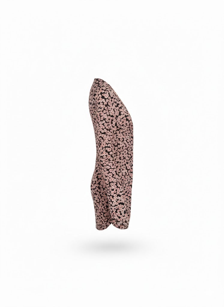 Isabel Marant vintage Mini Dress – Floral Print, V-Neck, Fitted Silhouette