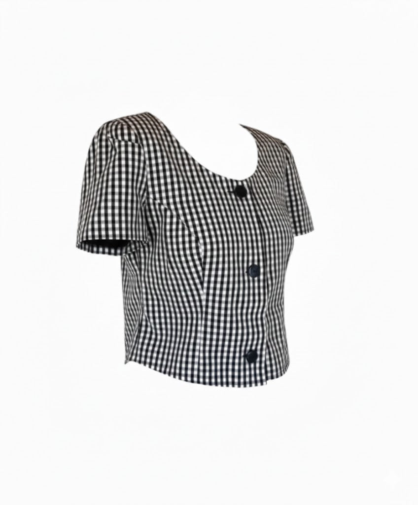 Blouse by Italian brand Versace, made in the 1990s.