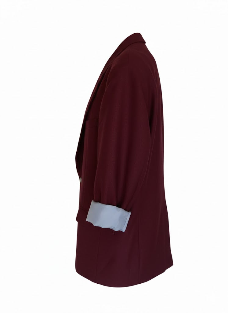 Yves Saint Laurent Vintage Maxi Blazer Oversize Unisex | 100% Wool | Size L