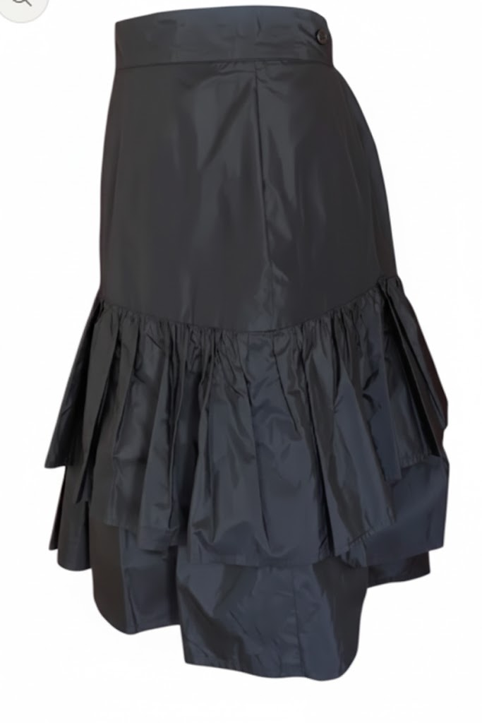 Cacharel Paris Vintage Mini Skirt – Flared Silhouette, Tulle Lining, Back Zipper