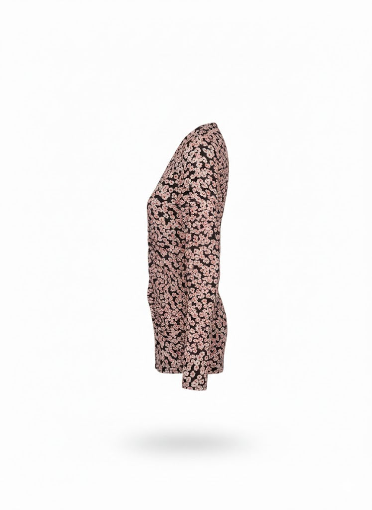 Isabel Marant vintage Mini Dress – Floral Print, V-Neck, Fitted Silhouette