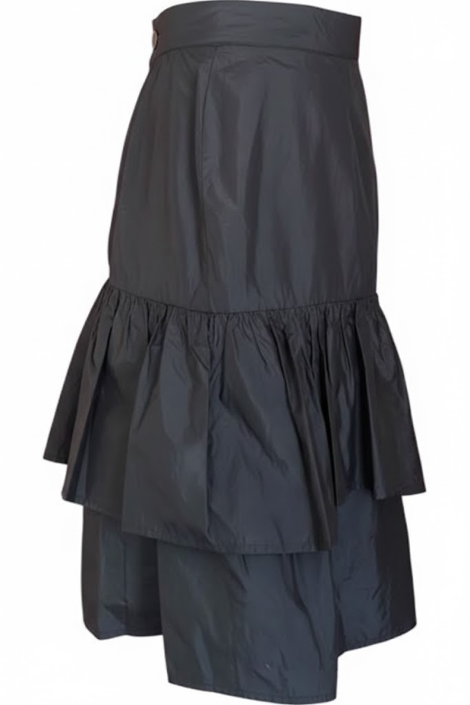 Cacharel Paris Vintage Mini Skirt – Flared Silhouette, Tulle Lining, Back Zipper