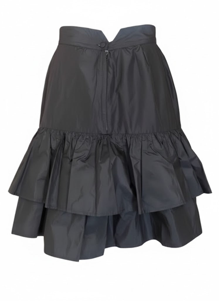 Cacharel Paris Vintage Mini Skirt – Flared Silhouette, Tulle Lining, Back Zipper