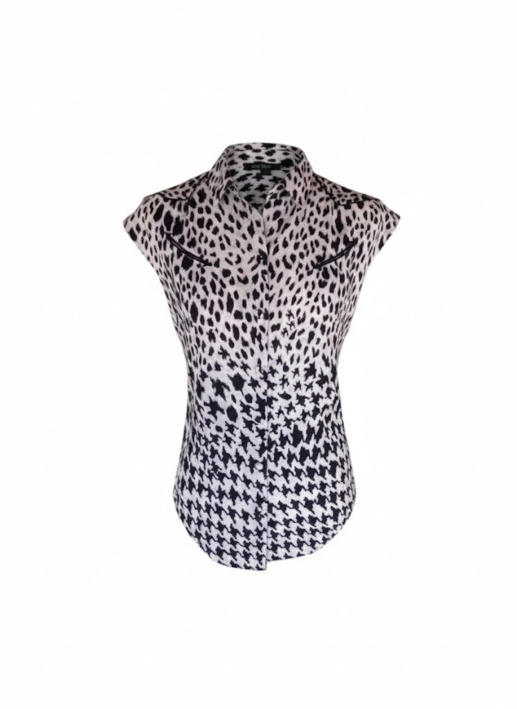 Camisa archivo diseñador Alexander McQueen | Cowboy bicolor | Años 2000