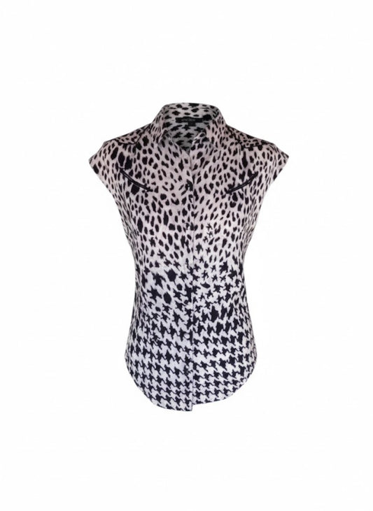 Camisa archivo diseñador Alexander McQueen | Cowboy bicolor | Años 2000