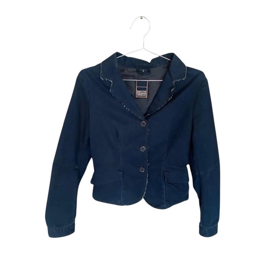 Vintage denim jacket Marithé François Girbaud | Fitted denim blazer | French designer jacket size S