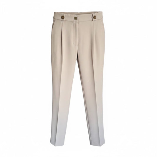 Versace Tailored Pants – Side Pockets, Pleats, Designer Logo, Size M