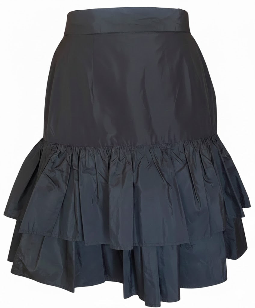 Cacharel Paris Vintage Mini Skirt – Flared Silhouette, Tulle Lining, Back Zipper