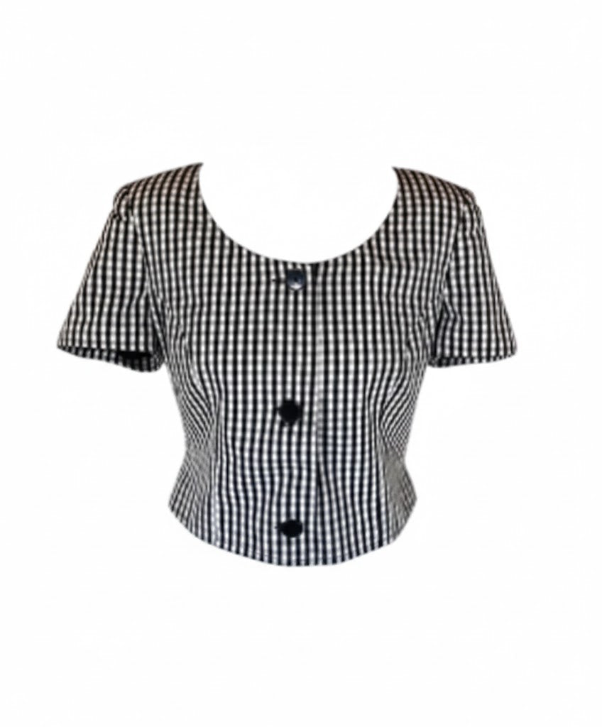 Blouse by Italian brand Versace, made in the 1990s.