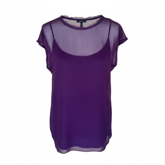 Lanvin Cotton T-Shirt – Sheer Detail, Double Layer, Shoulder Zipper, Unworn